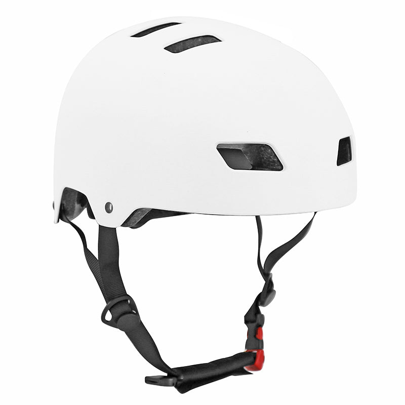 CASQUE VELO-TROTTINETTE ADULTE URBAIN-CITY CB01 BLANC TAILLE  M REGLAGE MOLETTE - SELECTION P2R-