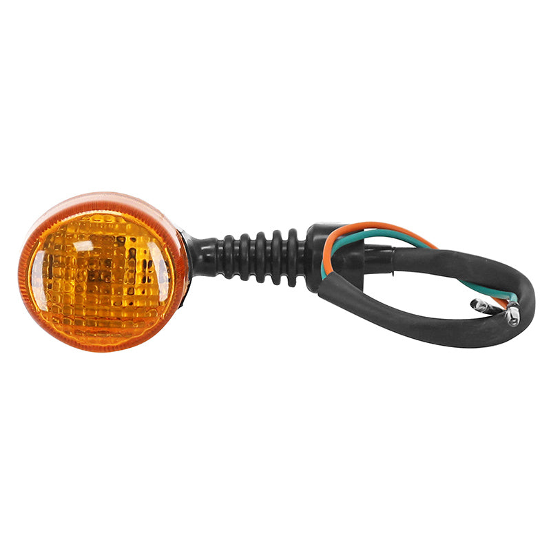 CLIGNOTANT SCOOT ADAPTABLE MBK 50 NITRO - YAMAHA 50 AEROX AR NOIR CABOCHON ORANGE A AMPOULE (VENDU A L'UNITE)  -SELECTION P2R-