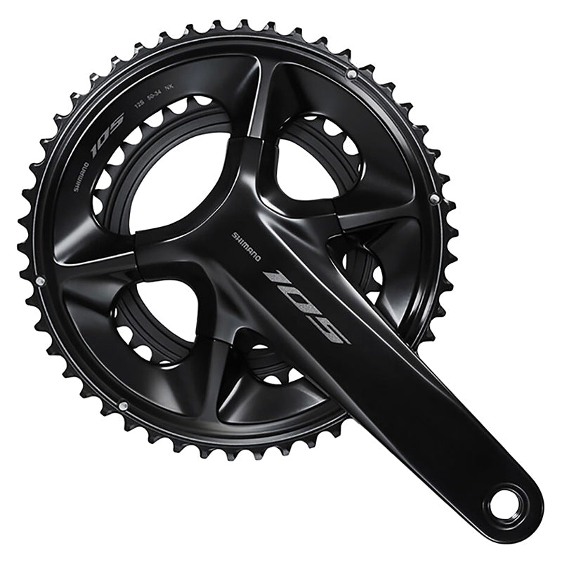 SHIMANO 12V WEG-CRANKSET. 105 R7100 ZWART 172,5 mm 50-34 (WERKPLAATSMONTAGE)