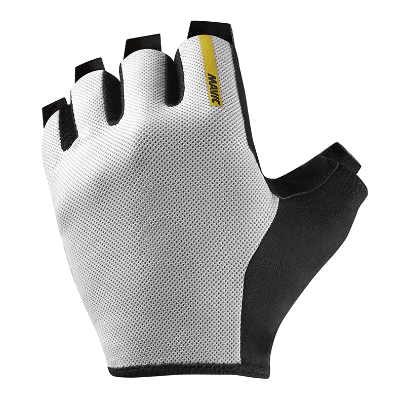 GANTS VELO COURT MAVIC ESSENTIAL GEL MI-SAISON BLANC   S (PAIRE SUR CARTE) SANS VELCRO