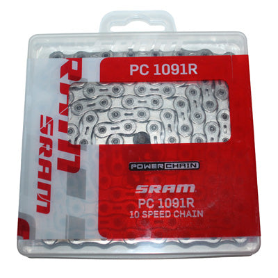 BICYCLE CHAIN ​​10 SPEED ROAD SRAM PC-1091R ROAD SILVER