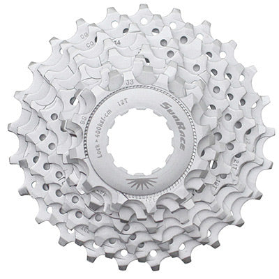 9V-CASSETTE. SUNRACE R91 12-25 ROAD VOOR SHIMANO NIKKEL (BOEK IN DOOS) (12-13-14-15-17-19-21-23-25)