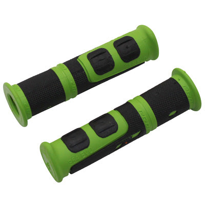 PROGRIP 964 EVO BLACK-GREEN MTB GRIP Ø22mm L120mm PRE-CUT FOR 90mm (PAIR)