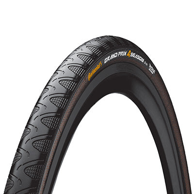 ROAD TIRE 700 X 25 CONTINENTAL GRAND PRIX 4-SEASON BLACK-BLACK TS (25-622)