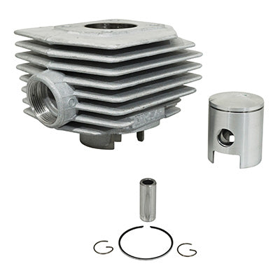 CYLINDRE CYCLO ADAPTABLE MBK 51 AIR T6 (AV10)  -ALU NIKASIL AIRSAL 6 TRANSFERTS-  (VENDU SANS JOINT)