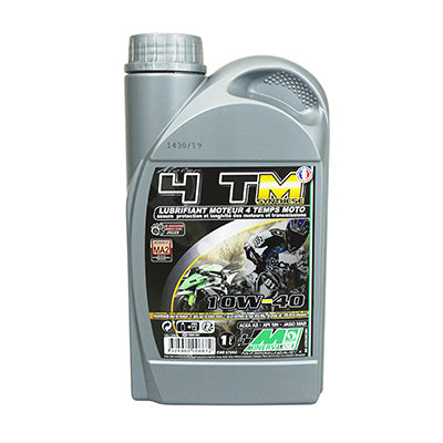 HUILE MOTEUR 4 TEMPS MINERVA MAXISCOOTER-MOTO 4TM SYNTHESE 10W40  (1L) (100% MADE IN FRANCE)