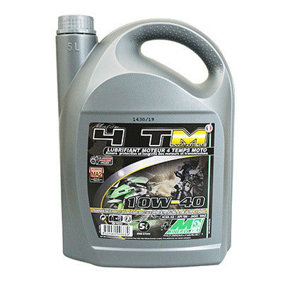 HUILE MOTEUR 4 TEMPS MINERVA MAXISCOOTER-MOTO 4TM SYNTHESE 10W40  (5L) (100% MADE IN FRANCE)