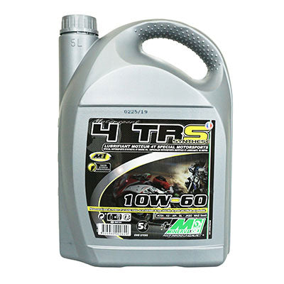 HUILE MOTEUR 4 TEMPS MINERVA MOTO 4TRS 10W60  (5L) (SYNTHESE POUR COMPETITION - 100% MADE IN FRANCE)