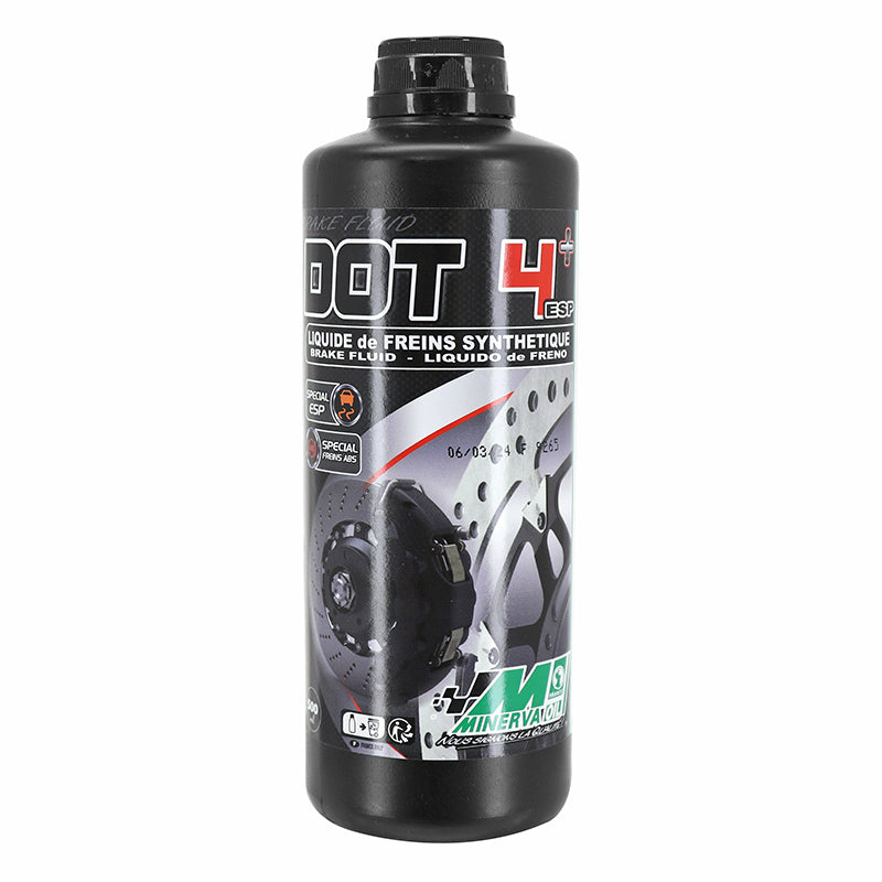 REM- EN KOPPELINGSVLOEISTOF MINERVA DOT 4+ 100% SYNTHETISCHE SPORT EN TOURING (500 ml)