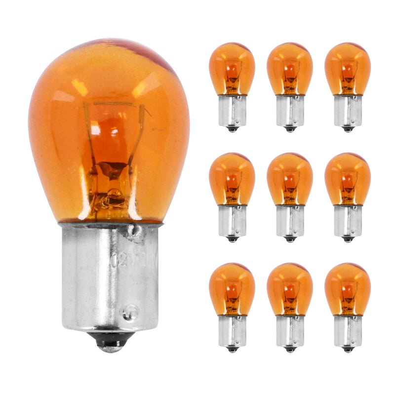 AMPOULE-LAMPE STANDARD 12V 21W CULOT BA15s NORME P21W ORANGE (CLIGNOTANT) (BOITE DE 10)  -P2R-