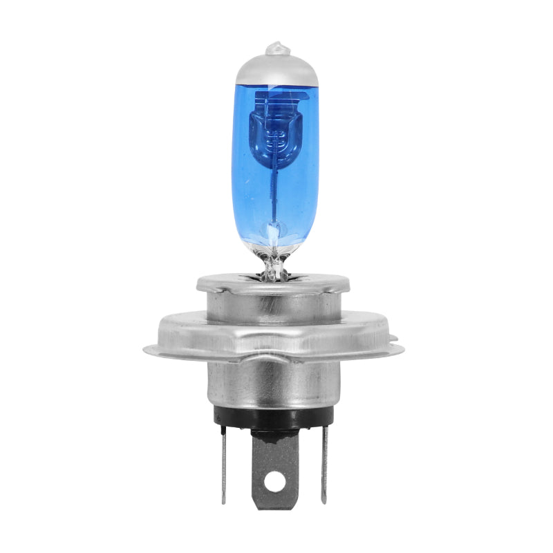 AMPOULE-LAMPE HALOGENE H4 12V  35-35W PERFORMANCE CULOT P43t BLEU (ECLAIRAGE SUPER BLANC) (PROJECTEUR) (VENDU A L'UNITE)  -P2R-**