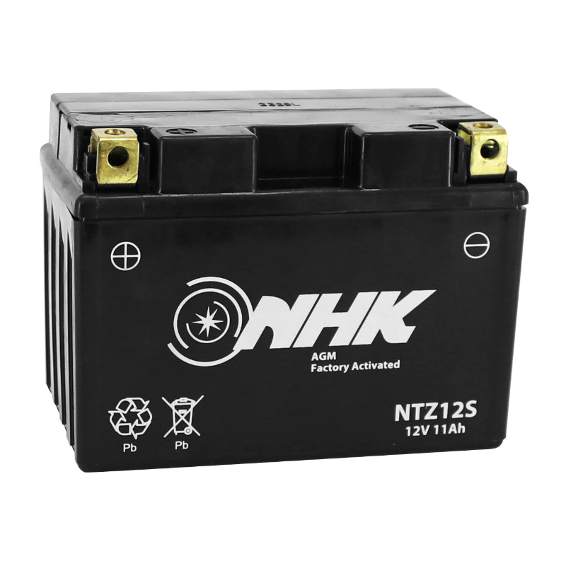 BATTERIE 12V 11 Ah NTZ12S NHK FA SANS ENTRETIEN PRETE A L'EMPLOI (Lg150xL87xH110mm) (ACTIVEE EN USINE - QUALITE PREMIUM - EQUIVALENT YTZ12S - SLA - GEL)