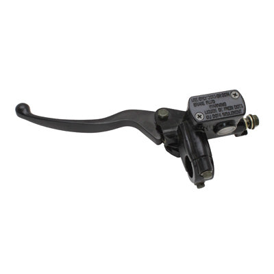 UNIVERSAL FRONT LEFT BLACK BRAKE MASTER CYLINDER WITH STOP SWITCH -P2R-