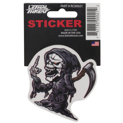 LETHAL THREAT MINI VILLAIN REAPER STICKER (60x80mm)