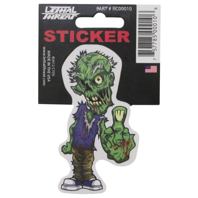 LETHAL THREAT MINI VILLAIN ZOMBIE FINGER STICKER (60x80mm)