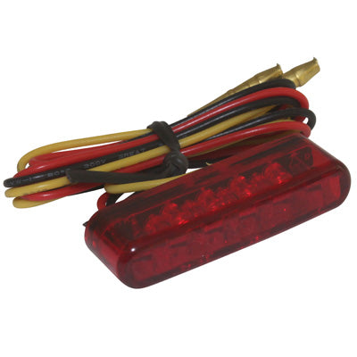 FEU ARRIERE UNIVERSEL REPLAY A LEDS BARETTE ROUGE (8 LEDS ROUGES) (HOMOLOGUE CE)