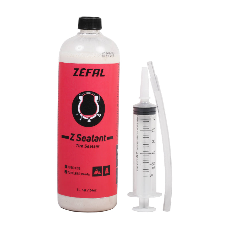 PREVENTIF ANTI-CREVAISON ZEFAL Z-SEALANT TUBELESS-TUBETYPE AVEC SERINGUE (1L)