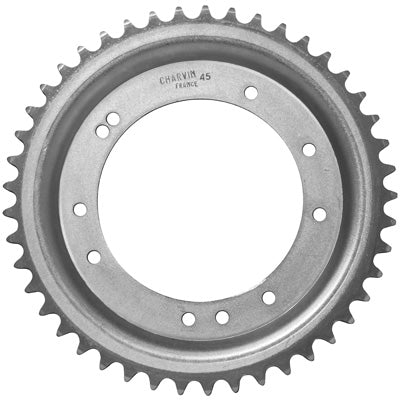 COURONNE CYCLO ADAPTABLE MBK 51 ROUE ALU GRIMECA 45 DTS (ALESAGE 98 mm) 10 TROUS  -SELECTION P2R-