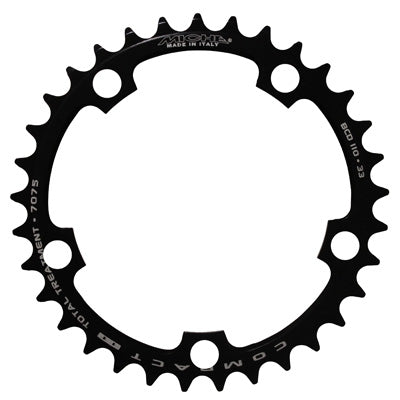 ROAD CHAINRING 5BRA D.110 MICHE 33T INTERIOR TYPE SHIMANO AND CAMPAGNOLO ALU BLACK 9-10V.