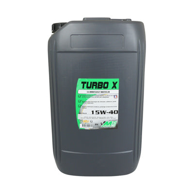 HUILE MOTEUR 4 TEMPS MINERVA MOTOCULTURE TURBO X 15W40 (25L) (100% FRANCE)