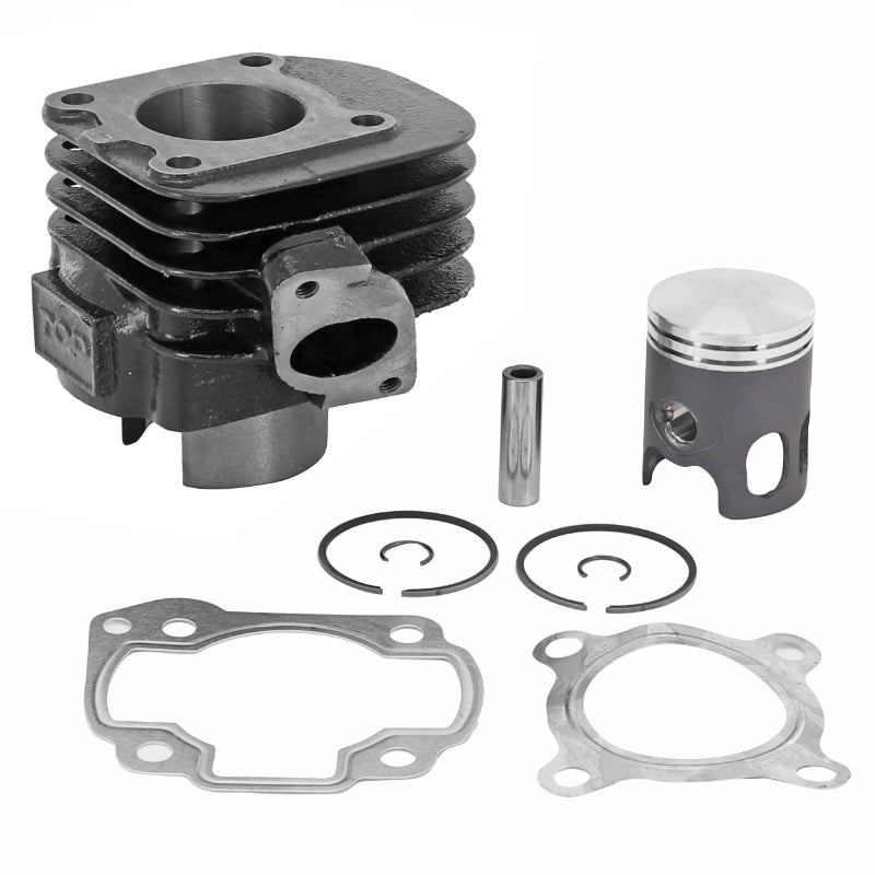 CYLINDRE SCOOT TOP PERF FONTE POUR MBK 50 OVETTO 2T, MACH G-YAMAHA 50 NEOS 2T, JOG-APRILIA 50 SR-MALAGUTI 50 F10 (BLACK TROPHY)