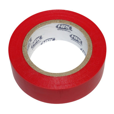 HPX ISOLEREND KLEEFTAPE XB1910 ROOD 19mm x 10M (WEERSTAND VAN -50°C tot +80°C, 5000V)