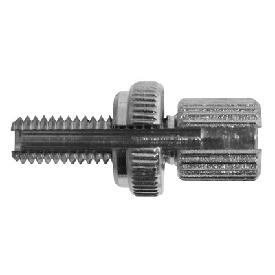 HOLLE SCHROEF KABELSPANNER 50 IN DOOS DIAM M6 - LANGE 20mm KOP 7x10 MET ALU GEKARTELD -DOMINO-