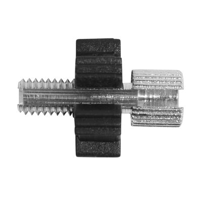 HOLLE SCHROEF KABELSPANNER 50 IN DOOS DIAM M6 - LANGE 18mm KOP 7x9 MET NYLON WIEL -DOMINO-