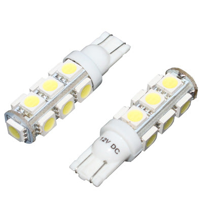 LED LAMP BULB 12V 10W BASE W2.1x9.5d WEDGE WHITE SMD (FLASHING) (PAIR) -P2R-