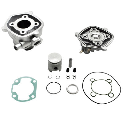 HAUT MOTEUR SCOOT MALOSSI MHR POUR MBK 50 NITRO, MACH G-YAMAHA 50 AEROX, JOG R-MALAGUTI 50 F12, F15 LIQUIDE-APRILIA 50 SR LIQUIDE (ALU NIKASIL)