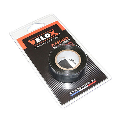 HANDLEBAR TAPE - VELOX PLASTADER BLACK HANDLEBAR 20mm x 8M (SOLD INDIVIDUALLY ON CARD)