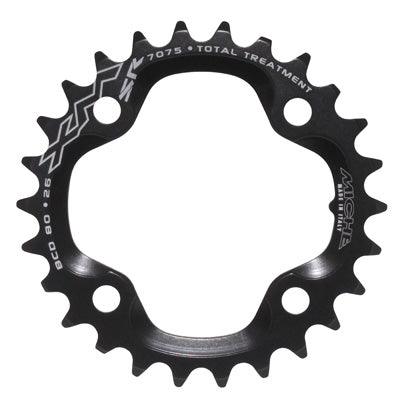 PLATEAU VTT 4BRA D.80 POUR SRAM X0-XX MICHE 26DTS INTERIEUR DOUBLE  NOIR ALU