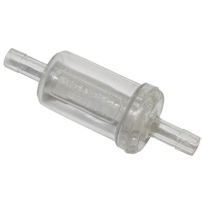 FILTRE A ESSENCE MALOSSI CYLINDRIQUE TRANSPARENT DIAM 6 mm (VENDU A L'UNITE) (031380B)