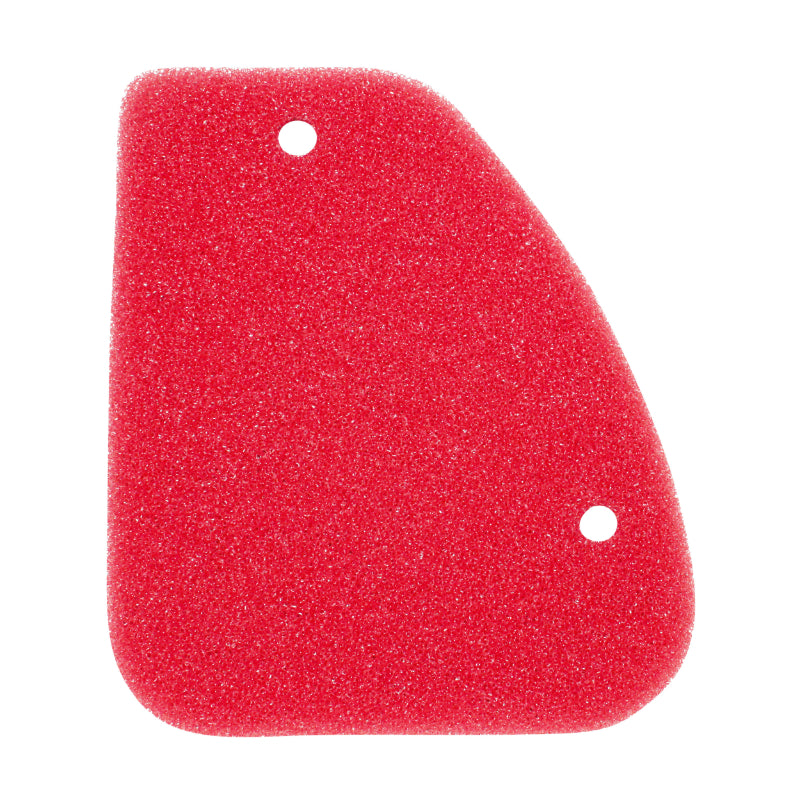 MOUSSE FILTRE A AIR SCOOT ADAPTABLE PEUGEOT 50 TKR, TREKKER, SPEEDFIGHT, VIVACITY, ELYSEO, ELYSTAR, LOOXOR, BUXY (ROUGE) DOUBLE DENSITE  -P2R-