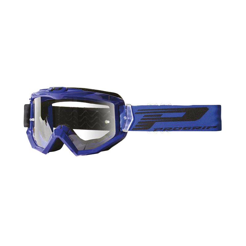 BRILMASKER CROSS PROGRIP 3201 TR ATZAKI BLAUW TRANSPARANT SCHERM ANTI-KRAS-ANTI-UV COMPATIBEL MET GLAZENPOORT (CE-EN AC-12072 REV.1 GOEDGEKEURD)