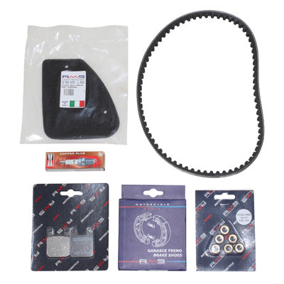 ADAPTABLE SCOOT MAINTENANCE KIT PEUGEOT 50 TKR, TREKKER, SPEEDFIGHT, BUXY (AJP) (PULL 9G) -RMS-