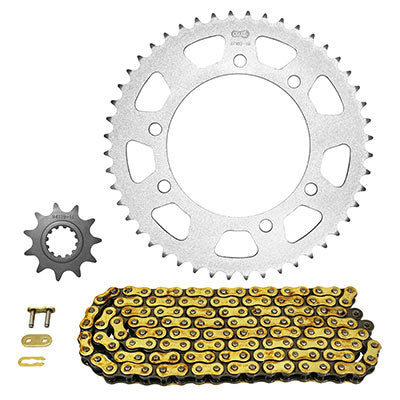 KIT CHAINE ADAPTABLE RIEJU 50 SMX 2002+2004  420  11x48  (DIAM COURONNE 105-125-8.5)  (DEMULTIPLICATION ORIGINE)  -AFAM-