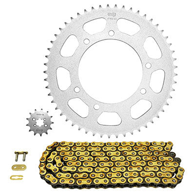 KIT CHAINE ADAPTABLE DERBI 50 SENDA R X-RACE 2004+2005, DRD R LIMITED 2004+2005  420  13x53  (DIAM COURONNE 105-125-8.5)  (DEMULTIPLICATION ORIGINE)  -AFAM-