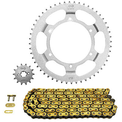 KIT CHAINE ADAPTABLE DERBI 50 GPR 1997+2000   420  14x52  (DIAM COURONNE 108-123-6.5-8.7)  (DEMULTIPLICATION ORIGINE)  -AFA