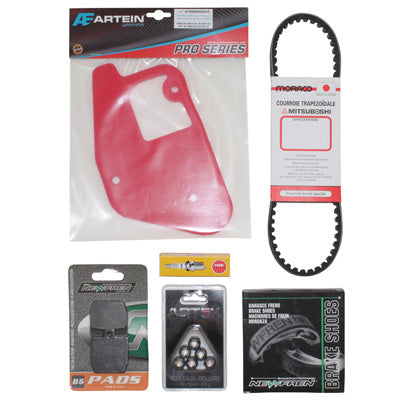 ADAPTABLE SCOOT MAINTENANCE KIT MBK 50 STUNT 2004+-YAMAHA 50 SLIDER 2004+ (PACK 6 PIECES) -P2R SELECTION-