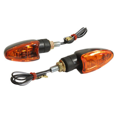 CLIGNOTANT 50 A BOITE ADAPTABLE BETA 50 RR 2008+ ORANGE-NOIR AVANT (756896) (HOMOLOGUE CE) (PAIRE)  -SELECTION P2R-