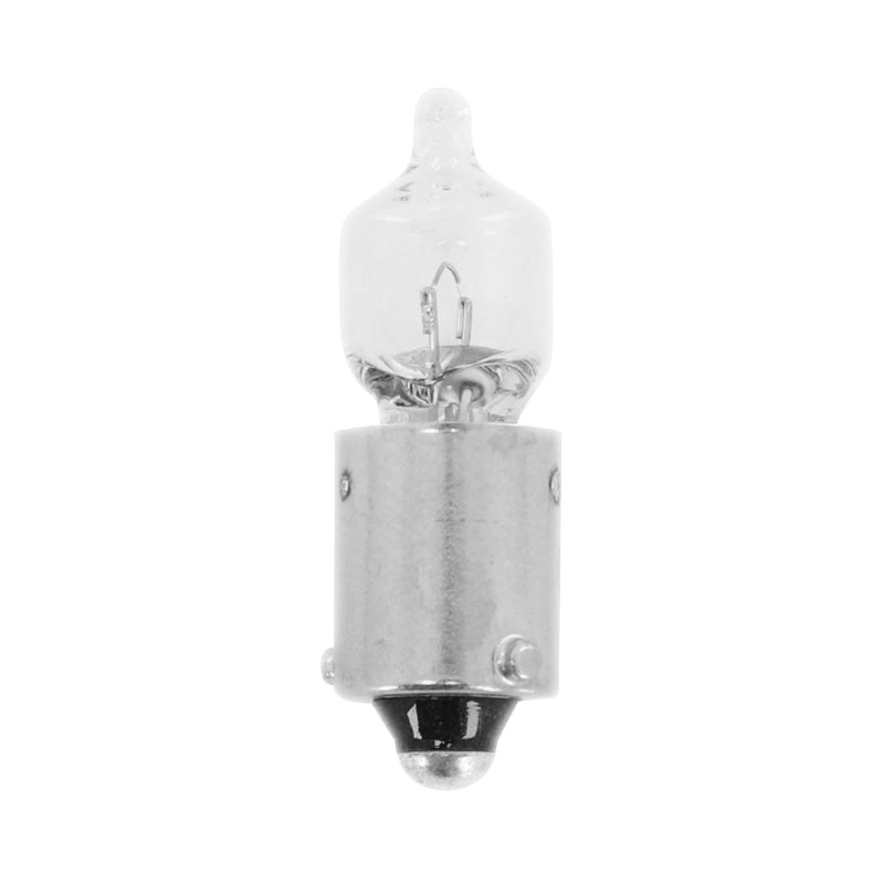 AMPOULE-LAMPE HALOGENE MINIATURE H6W 12V  6W  CULOT BAX9s TEMOIN ERGOTS DECALES BLANC (FEU DE POSITION) (VENDU A L'UNITE)  -OSRAM-