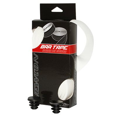 HANDLEBAR TAPE - NEWTON CORK WHITE HANDLEBAR WITH PLUGS