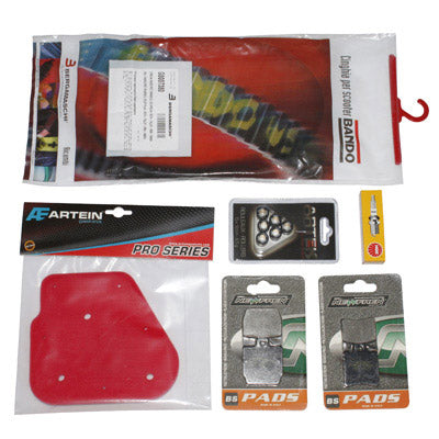 ADAPTABLE SCOOT MAINTENANCE KIT MBK 50 NITRO-YAMAHA 50 AEROX (PACK 6 PIECES) -P2R SELECTION-