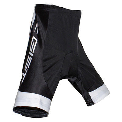 GIST CHILDREN'S SHORT BIB SHORTS WITHOUT STRAPS COOLMAX BOTTOM BLACK-WHITE 10-12 YEARS - 8113