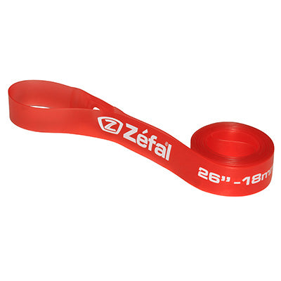 ZEFAL MTB RIM TAPE 26X18 RED HIGH PRESSURE (SOLD INDIVIDUALLY IN BULK FOR WORKSHOP ASSEMBLY)