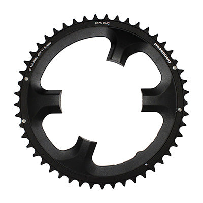 ROAD CHAINRING 4BRA D.110 FOR SHIMANO 105 5800 STRONGLIGHT 49TTS EXTERIOR BLACK 11V.