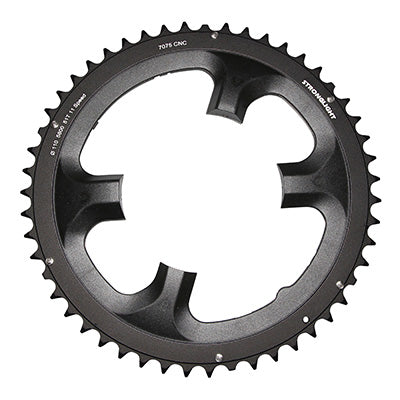 ROAD CHAINRING 4BRA D.110 FOR SHIMANO 105 5800 STRONGLIGHT 51TTS EXTERIOR BLACK 11V.