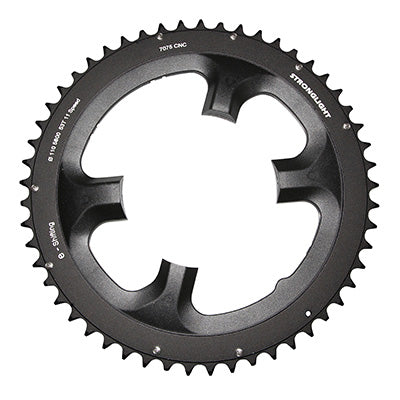 ROAD CHAINRING 4BRA D.110 FOR SHIMANO 105 5800 STRONGLIGHT 53TTS EXTERIOR BLACK 11V.