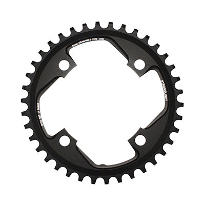 PLATEAU VTT 4BRA D.104 POUR SRAM XO1 STRONGLIGHT 38DTS MONO NOIR ALU 7075 11V. NARROW WIDE - EPAISSEUR 5mm